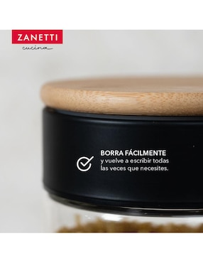 Set contenedores Zanetti de vidrio 3 piezas
