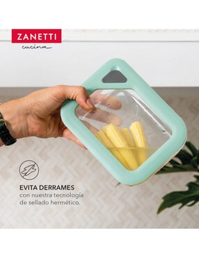 Set contenedores Zanetti de vidrio 3 piezas