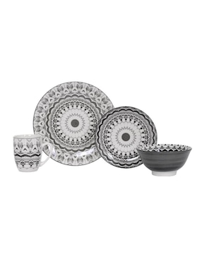 Vajilla cerrada Crown Baccara mesa de porcelana para 4 personas
