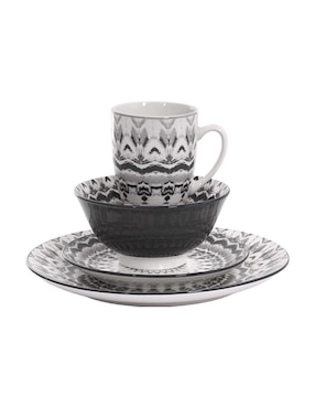 Vajilla cerrada Crown Baccara mesa de porcelana para 4 personas