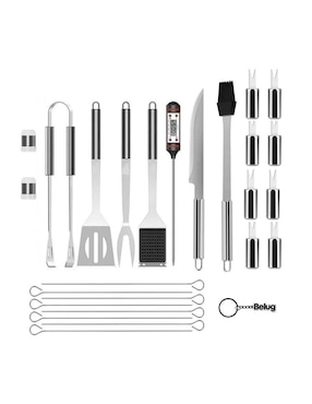 Set Utensilios De Acero Inoxidable