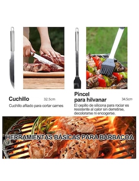 Set utensilios Genérica de acero inoxidable
