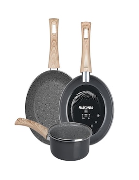 Batería de cocina Ekco Prime de vitrocerámica antiadherente sin PFOA 6 piezas