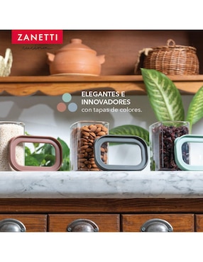 Set contenedores Zanetti de vidrio 3 piezas