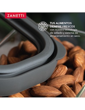 Set contenedores Zanetti de vidrio 3 piezas