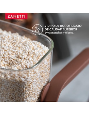 Set contenedores Zanetti de vidrio 3 piezas