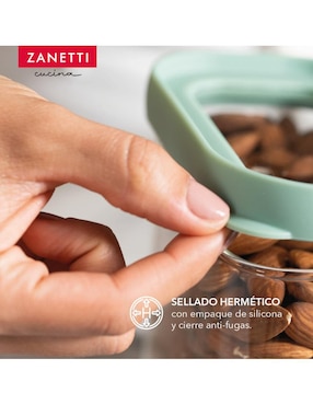 Set contenedores Zanetti de vidrio 3 piezas