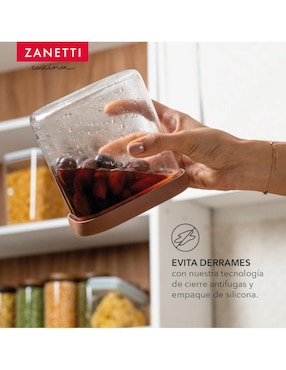 Set contenedores Zanetti de vidrio 3 piezas