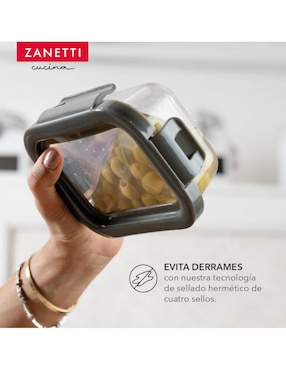 Set contenedores Zanetti de vidrio 3 piezas