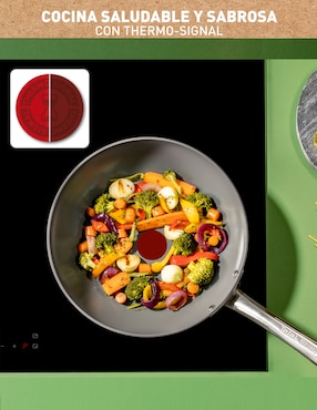 Sartén Wok T-Fal Renew de cerámica