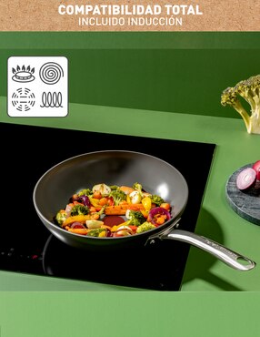 Sartén Wok T-Fal Renew de cerámica