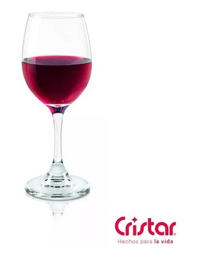 Set de copas para vino Cristar de vidrio