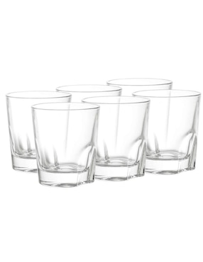 Vaso Dof Stovmex Nelio De Vidrio Con 6 Piezas