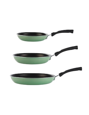 Set de sartenes Tramontina Esmalte porcelanizado de aluminio 3 piezas