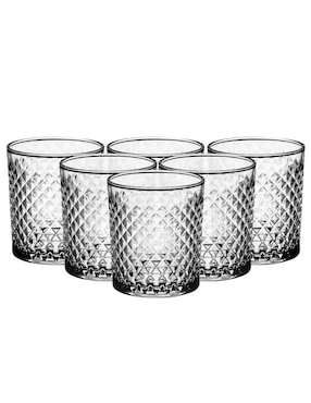 Vaso Old Fashion Stovmex Carat De Vidrio Con 6 Piezas