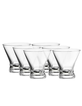 Vaso Para Martini Stovmex Kuppi De Vidrio Con 6 Piezas