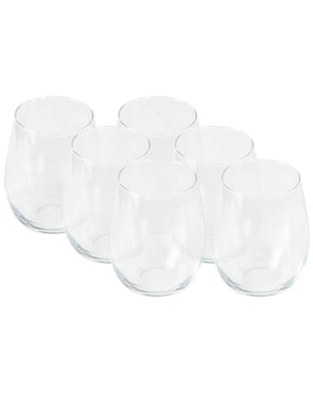 Vaso Dof Stovmex Napoli De Vidrio Con 6 Piezas