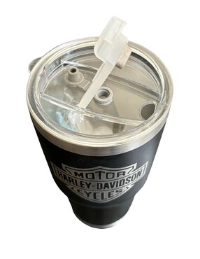 Termo Fartmex de acero inoxidable Harley Davidson Black con tapa rosca 887 ml