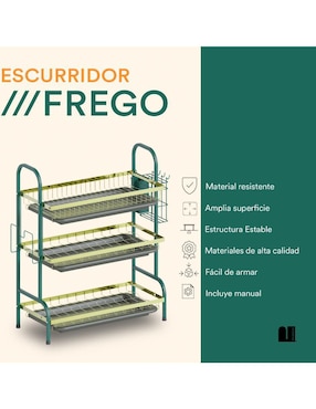 Escurridor de trastes Mubson de acero inoxidable