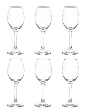 Set de copas para vino Cristar de vidrio