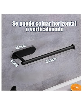 Portarrollos de acero inoxidable Wünd 1 rollo
