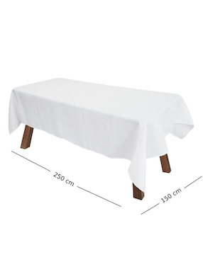 Mantel individual rectangular de poliéster Castelog