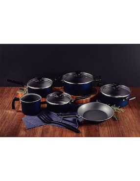 Batería de cocina Tramontina de aluminio antiadherente sin PFOA 7 piezas