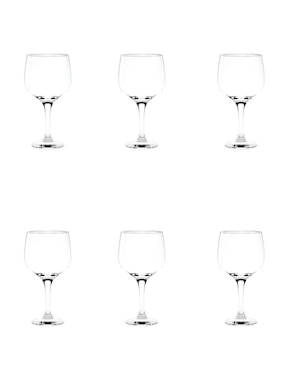 Set de copas para gin Cristar de vidrio