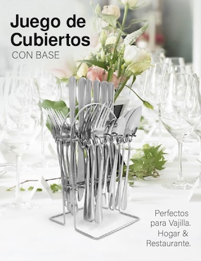 Set cubiertos Idea Nuova de acero inoxidable 24 piezas
