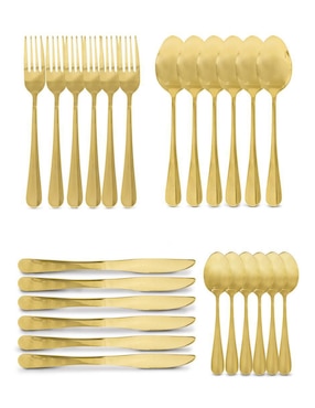 Set cubiertos Idea Nuova de acero inoxidable 24 piezas