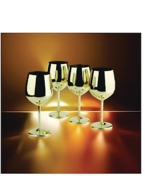 Set de copas para vino Digital Innovations de acero inoxidable