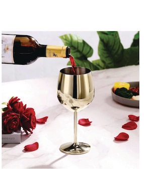 Set de copas para vino Digital Innovations de acero inoxidable