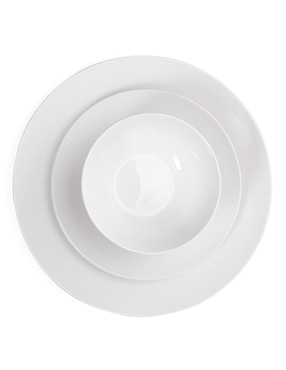 Vajilla cerrada Crown Baccara de porcelana para 4 personas