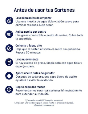 Set de sartenes Naesi de hierro 3 piezas