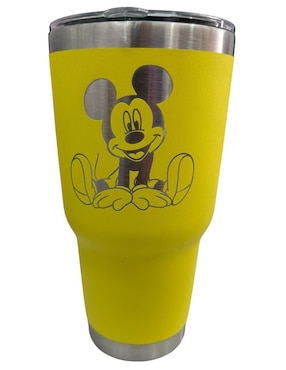 Termo Fartmex De Acero Inoxidable Mickey Mouse Edition Con Tapa Rosca 887 Ml