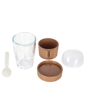 Set contenedores Heuman Brand de vidrio 4 piezas