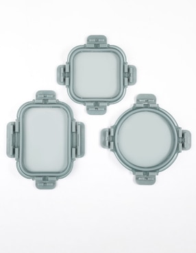 Set contenedores Heuman Brand de vidrio 12 piezas