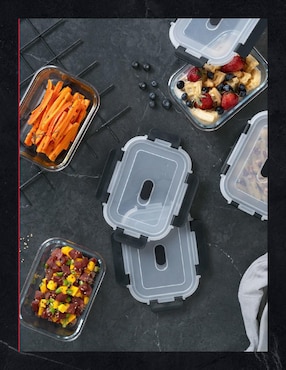 Set contenedores Cookify de vidrio 8 piezas