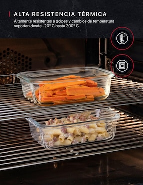 Set contenedores Cookify de vidrio 8 piezas