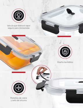 Set contenedores Cookify de vidrio 24 piezas
