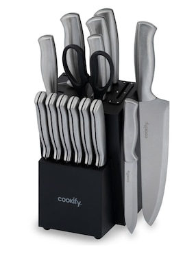 Set De Cuchillos Cookify Acero Inoxidable 15 Piezas