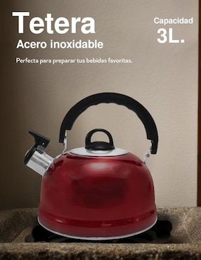 Tetera hervidora Idea Nuova de acero inoxidable