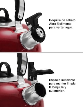 Tetera hervidora Idea Nuova de acero inoxidable