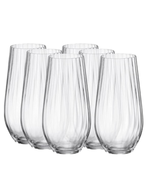 Set vasos Bohemia Columba Optic de vidrio con 6 piezas
