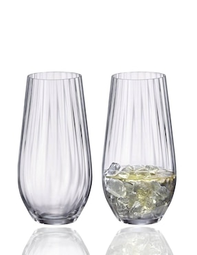 Set vasos Bohemia Columba Optic de vidrio con 6 piezas