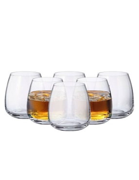Set vasos Bohemia Anser de vidrio con 6 piezas