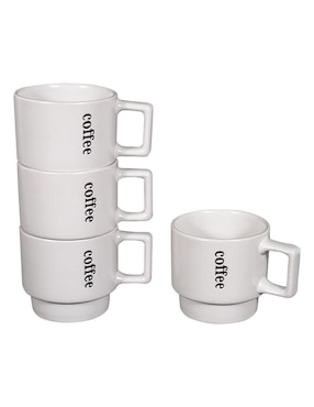 Set de tazas americanas Chefmaker 4 piezas