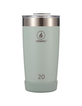 Termo Doble Pared 3 Piezas Senpai De Acero Inoxidable Tumbler 20 Oz Con Tapa Flip Top 600 Ml