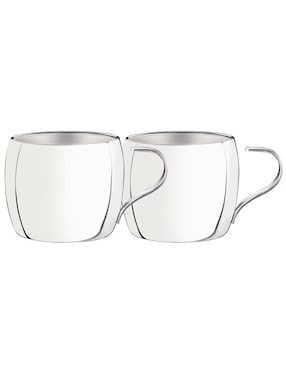 Set De Tazas Doble Pared Tramontina Chá 2 Piezas