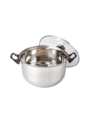 Batería de cocina Cinsa Viena de acero inoxidable antiadherente convencional 14 piezas